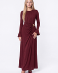 Paolina Dress (Burgundy)