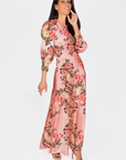 Audrey Dress Long Sleeve (Pink Ground)