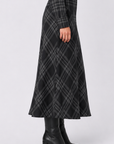 Marianne Skirt (Black Plaid)