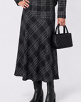 Marianne Skirt (Black Plaid)