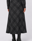 Marianne Skirt (Black Plaid)