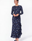 Stacey Dress (Blue Pattern)