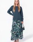 Leydis Skirt (Green Purple)