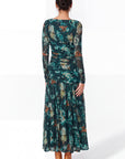 Angelina Dress (Green Pattern)