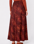Elenia Skirt (Burgundy Pattern)
