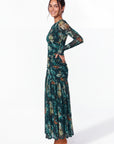 Angelina Dress (Green Pattern)
