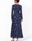 Stacey Dress (Blue Pattern)