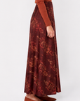 Elenia Skirt (Burgundy Pattern)