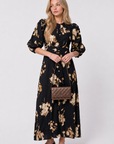 Patricia Dress (Black Ground)