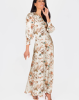 Audrey Dress Long Sleeve (Ivory Ground)