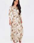 Audrey Dress Long Sleeve (Ivory Ground)