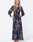 Layla Dress (Purple Flower)