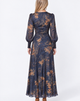 Layla Dress (Purple Flower)