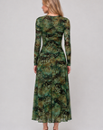 Mariella Dress (Brown Green)