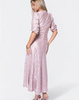 Audrey Dress Short Sleeve (Light Pink/Khaki)