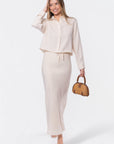 Anita Skirt (Khaki Stripe)