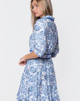 Analia Dress 36" (Blue Pattern)