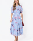 Lana Dress (Blue Pattern)
