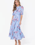 Lana Dress (Blue Pattern)