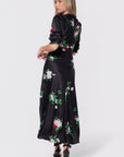 Audrey Dress Short Sleeve (Black Ground)
