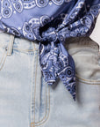 Edie Top (Blue Pattern)