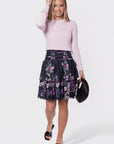 Zena Skirt 23" (Black/Purple)