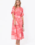 Linda Dress (Pink Multi)