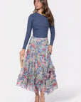 Kalina Skirt (Light Blue Pattern)