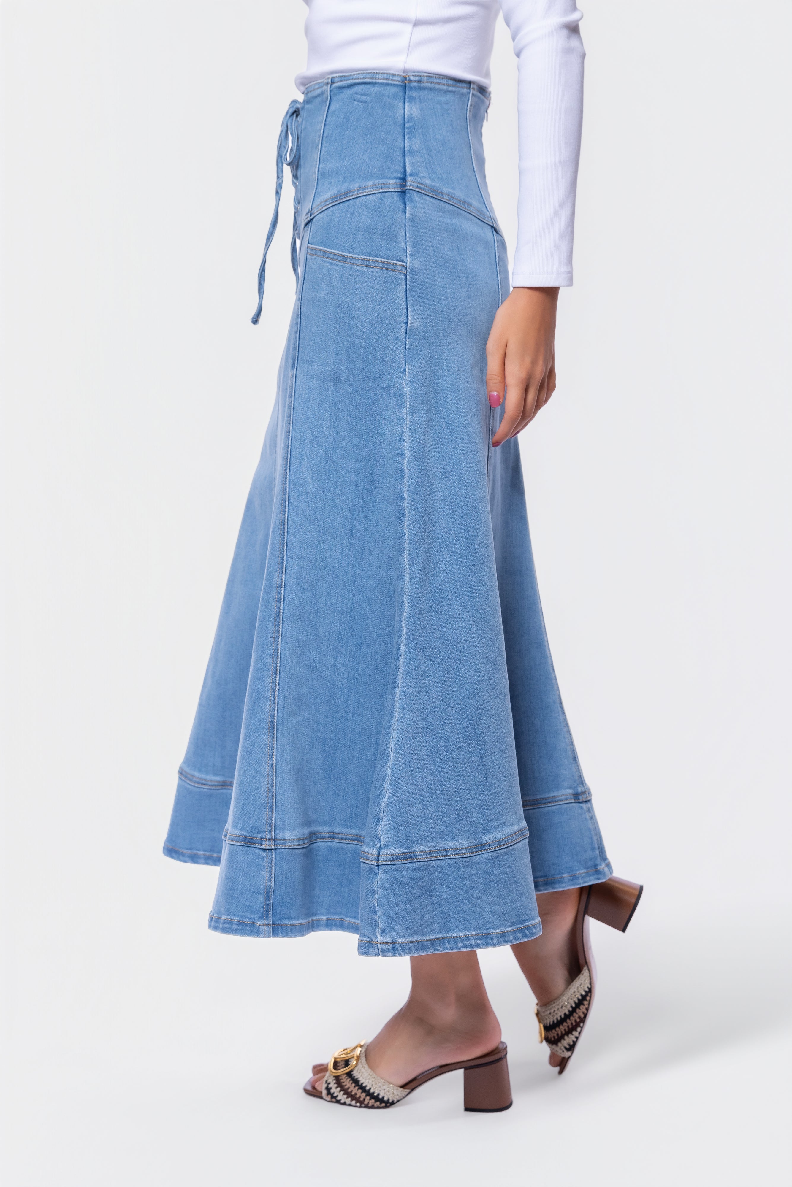 Vera Skirt (Blue) – Yakira Bella
