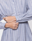 Gianna Dress (Blue Stripe)