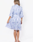 Allie Dress Short Sleeve 41" (Blue Flower)