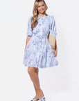 Allie Dress Short Sleeve 37" (Light Blue)