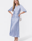 Audrey Dress Short Sleeve (Slate Blue)