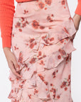 Zella Skirt (Peach Flower)