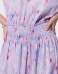 Victoria Dress (Blue Pink)
