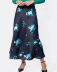 Lisa Skirt (Dark Green Flower)