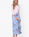 Zella Skirt (Blue Pattern)