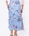 Zella Skirt (Blue Pattern)