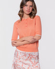 Leah Top (Coral Pink)