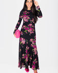 Miri Dress (Black Pattern)