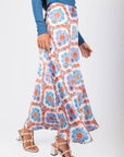 Dakota Skirt (Ivory/Blue)