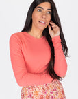 Romi Top Long Sleeve (Coral)