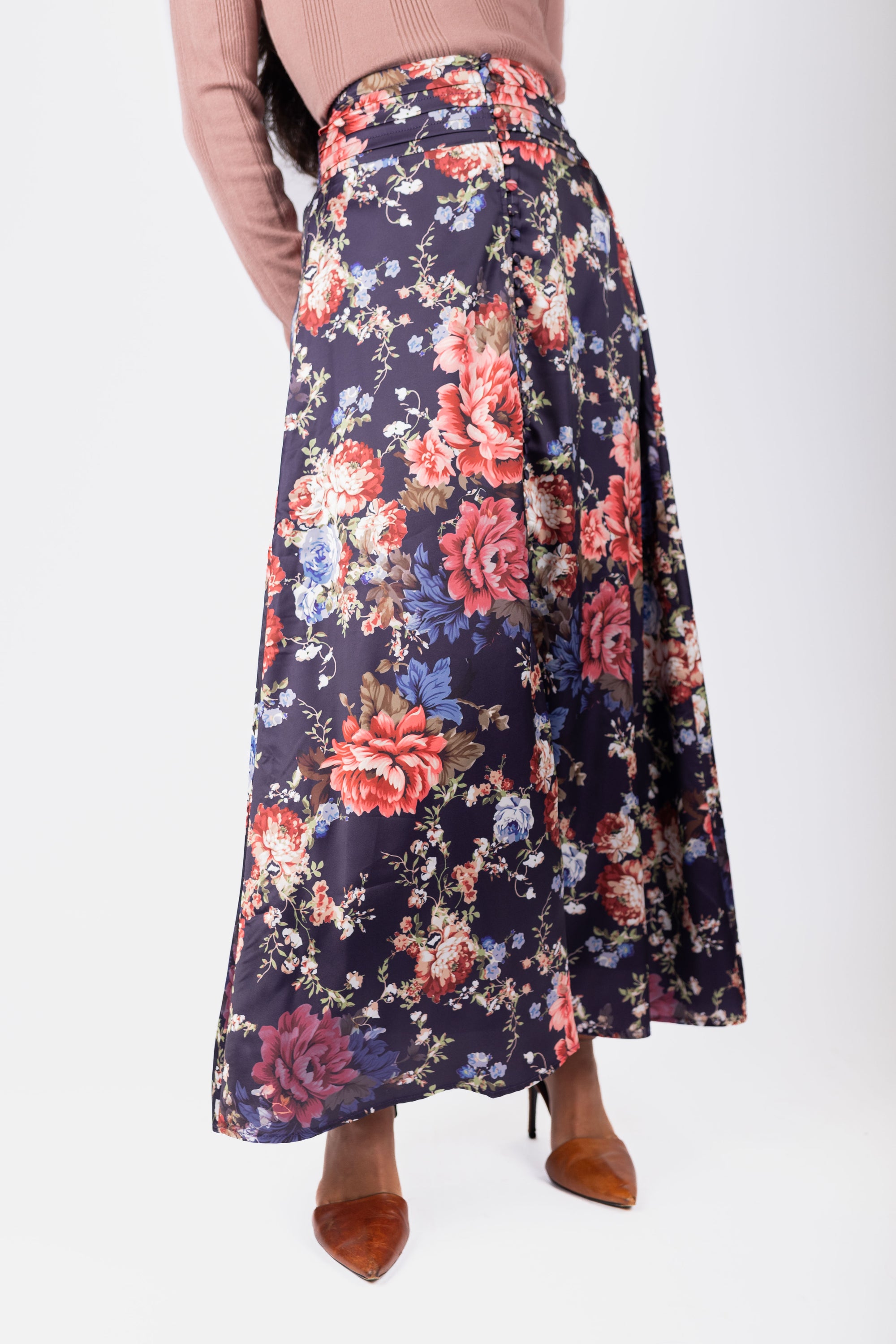 Josephine Skirt (Purple Ground)