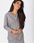 Zip-Up Cardigan (Grey)