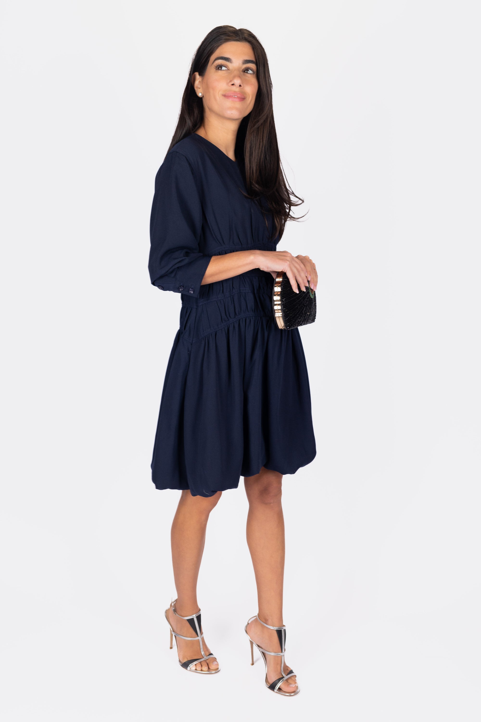 Jazlyn Dress 36" (Navy)