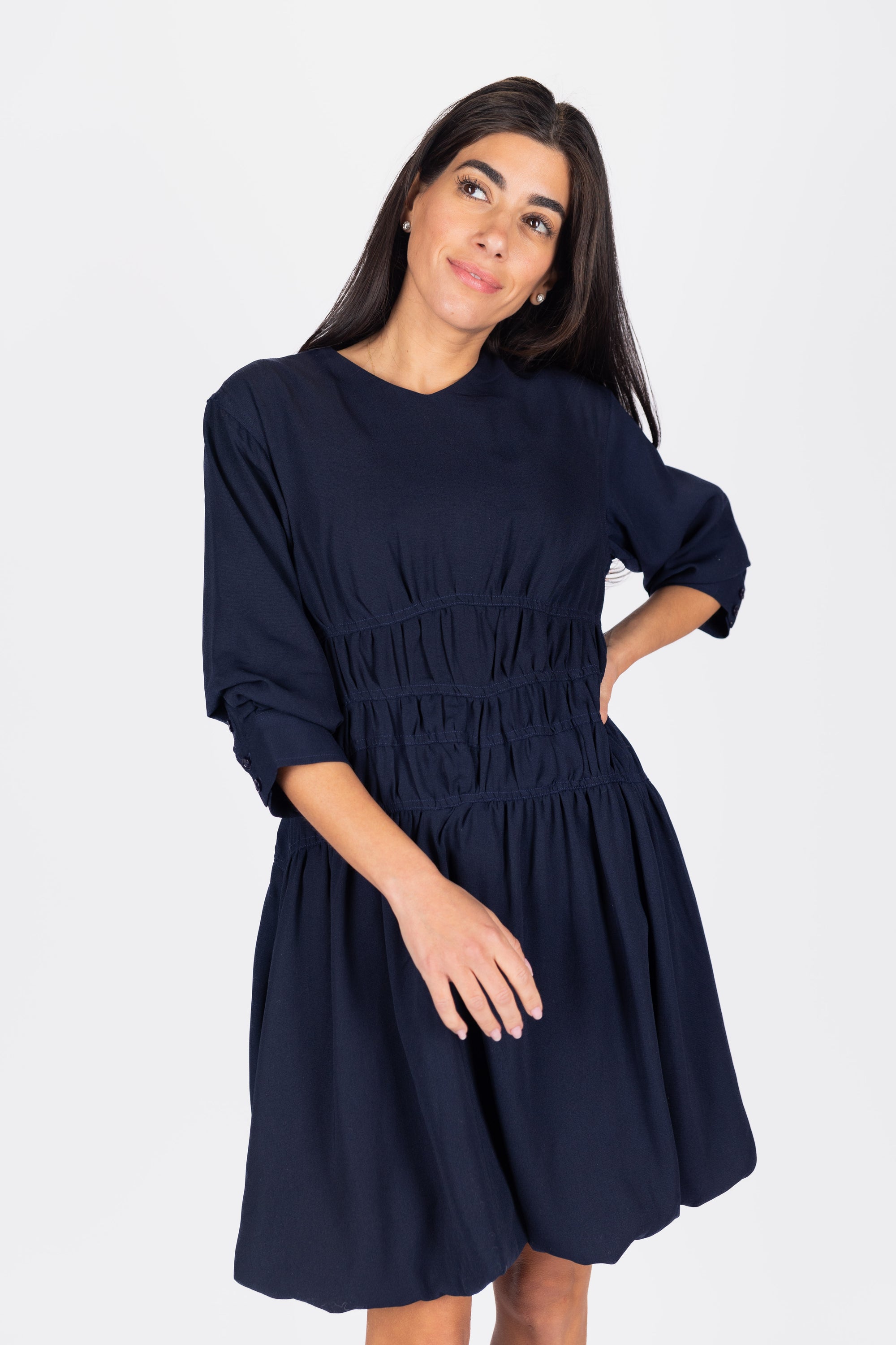 Jazlyn Dress 36" (Navy)