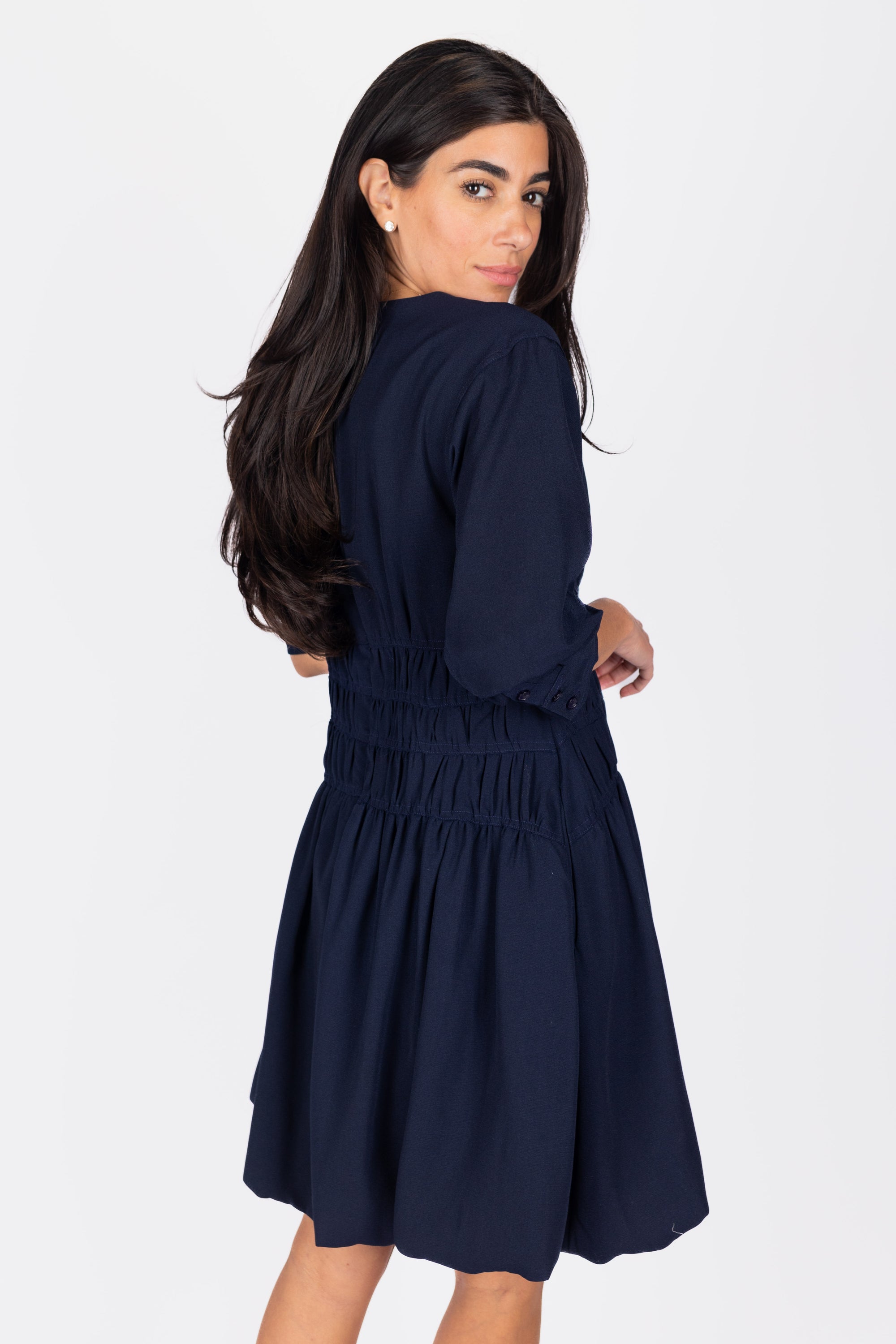 Jazlyn Dress 36" (Navy)
