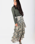 Suri Skirt (Teal Multi)