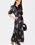 Audrey Dress (Black Pattern)