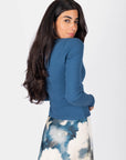 Dina Top (Teal Blue)